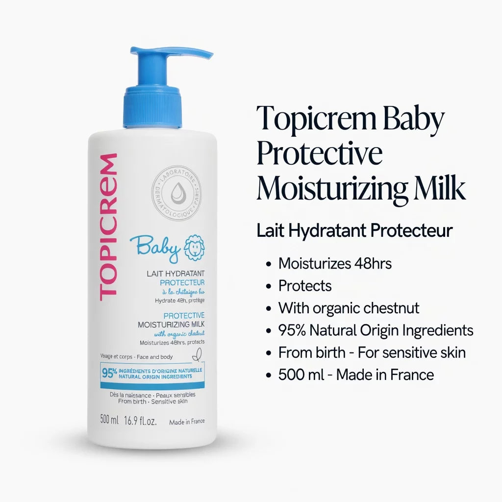 TOPICREM BABY Protective Moisturizing Body Lotion (With Organic Chestnut) 500ml