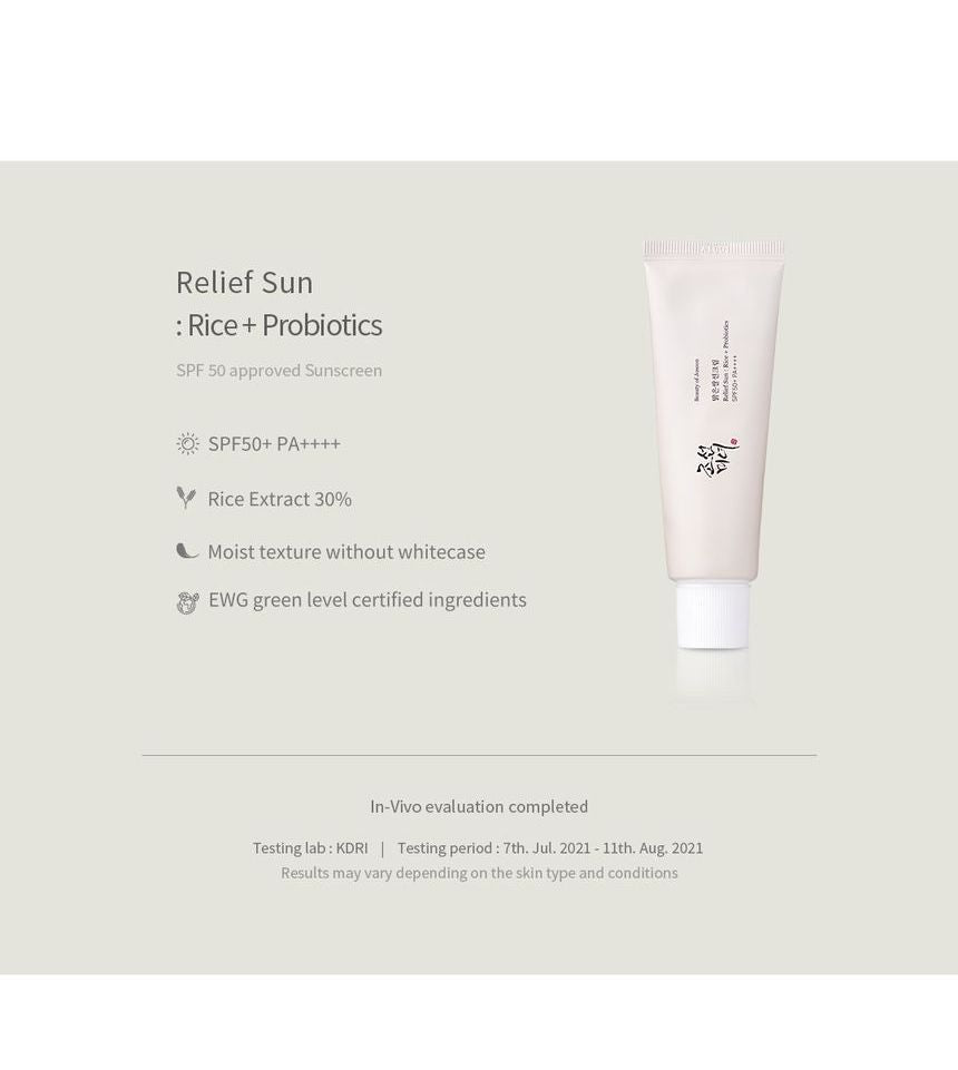 BEAUTY OF JOSEON – RELIEF SUNSCREEN