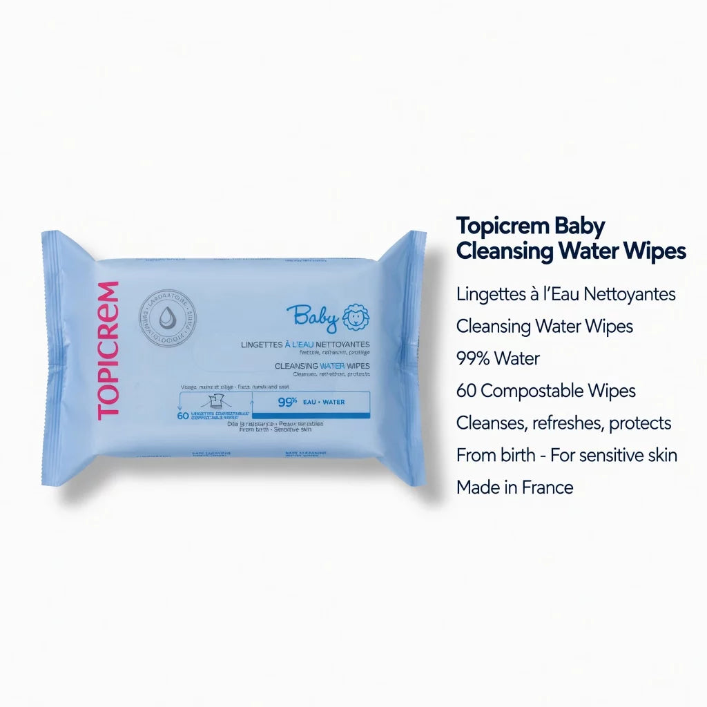 Topicrem BABY Cleansing Water Wipes