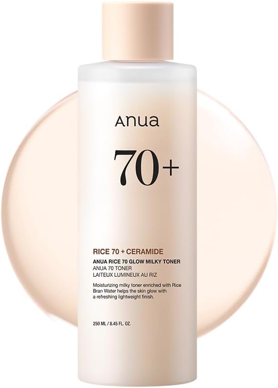 ANUA – RICE 70 GLOW MILKY TONER 8.45 FL OZ (250ML)