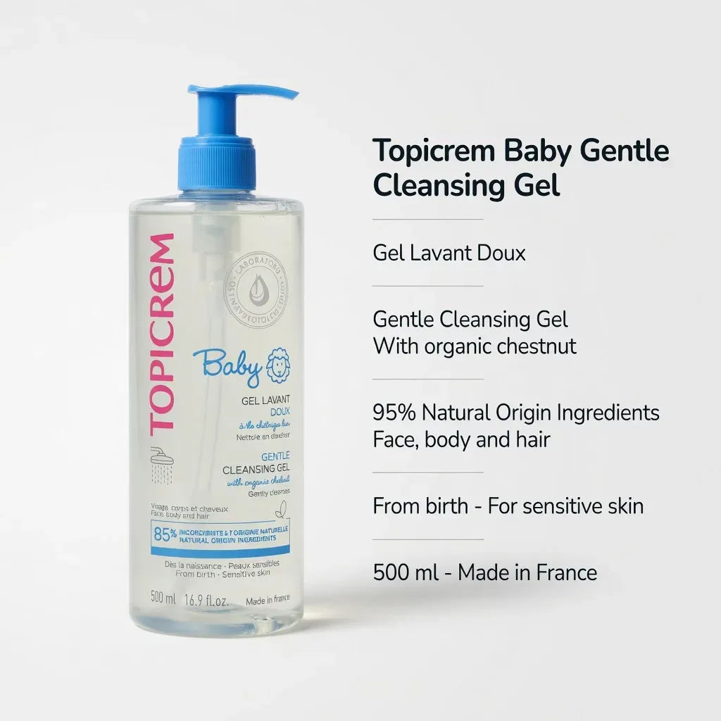 Topicrem BABY Gentle Cleansing Gel (With Organic Chestnut) 500ML