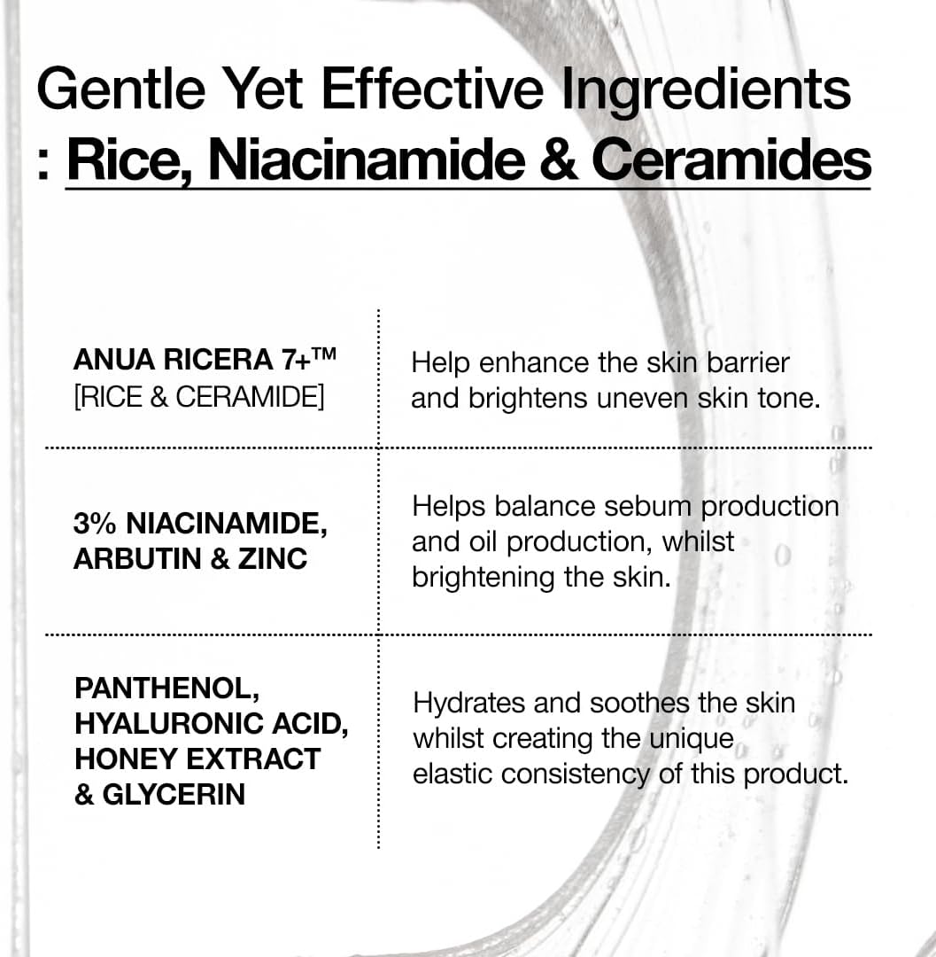 ANUA RICE CERAMIDE 7 HYDRATING BARRIER SERUM
