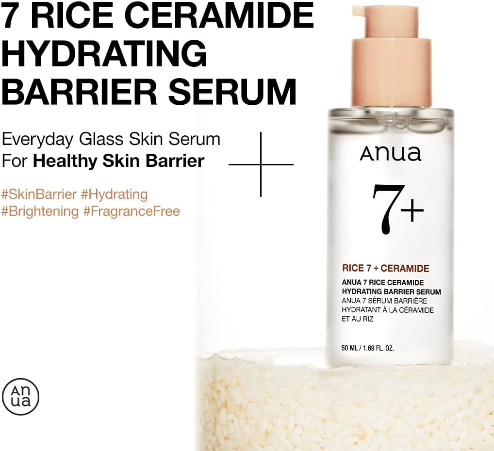 ANUA RICE CERAMIDE 7 HYDRATING BARRIER SERUM