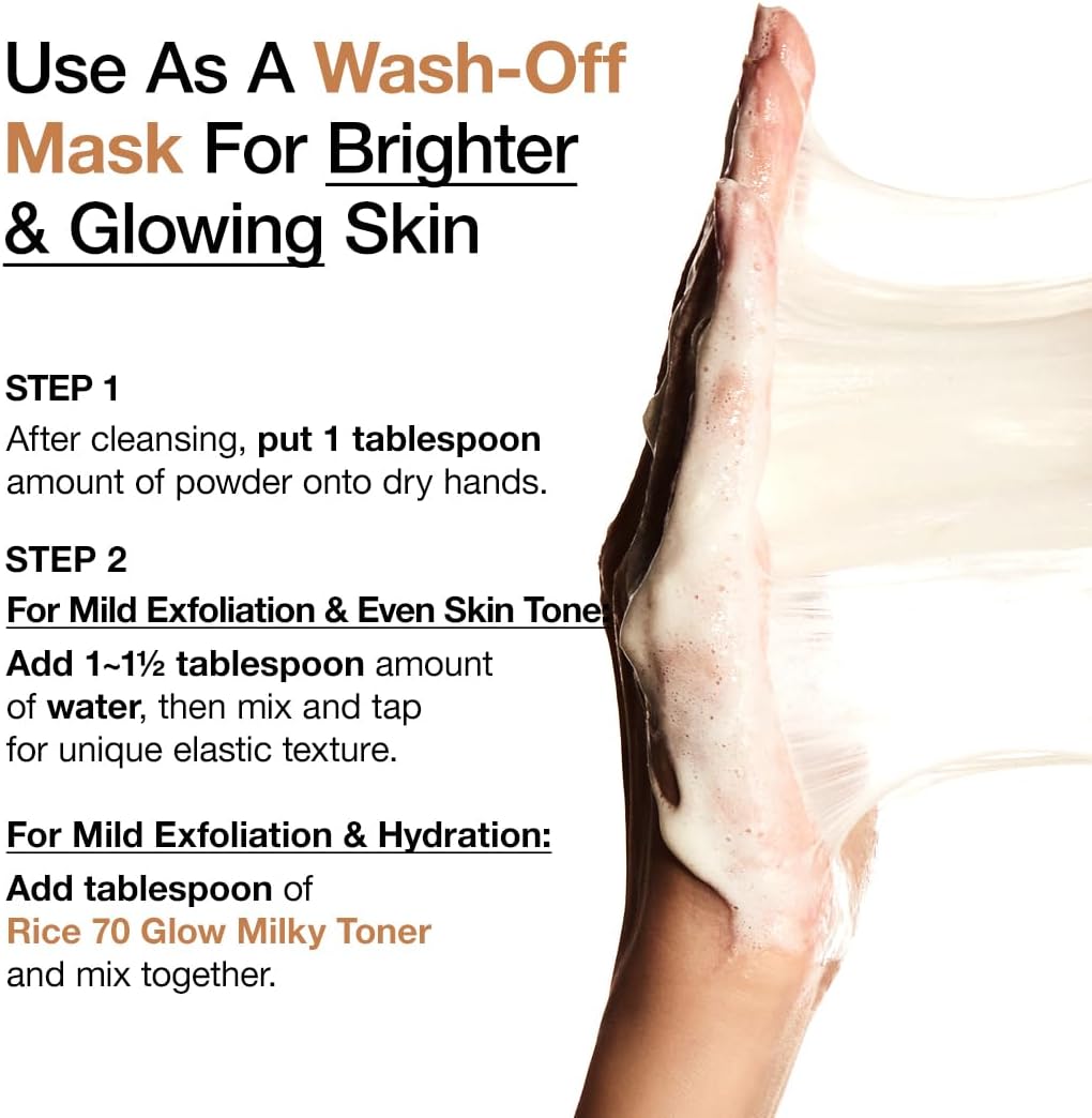 ANUA – RICE ENZYME BRIGHTENING CLEANSING POWDER / RICE MASK