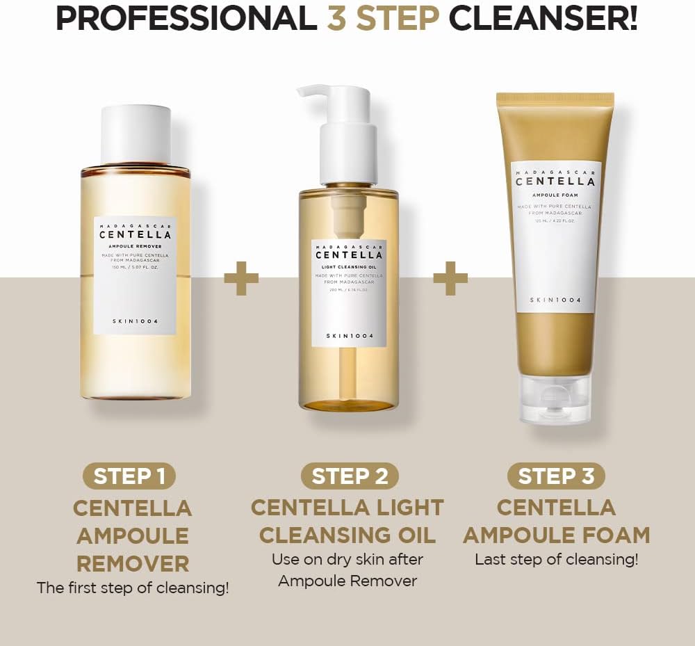 SKIN1004 Madagascar Centella Ampoule Foam 4.22 fl.oz(125ml) | Low pH Foam Cleanser | Natural Soda Powder Coconut Surfactant