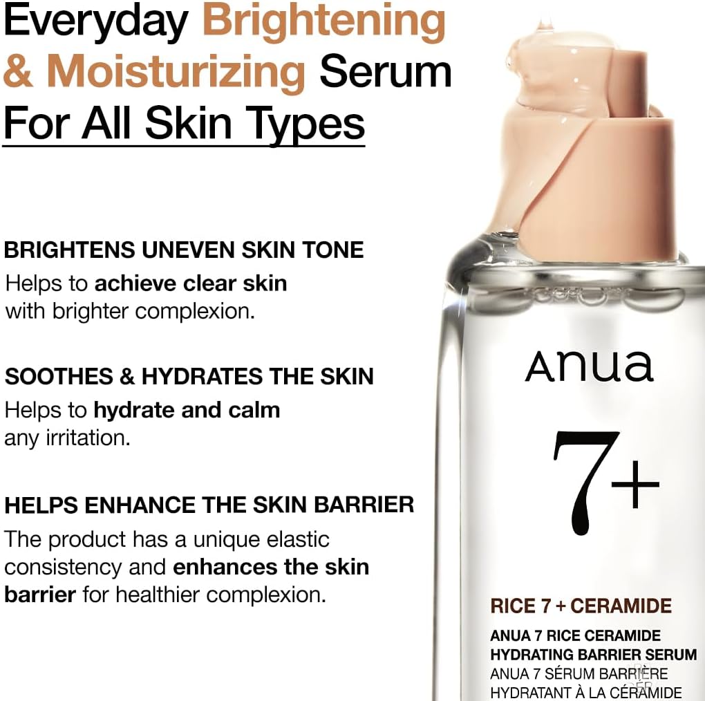 ANUA RICE CERAMIDE 7 HYDRATING BARRIER SERUM