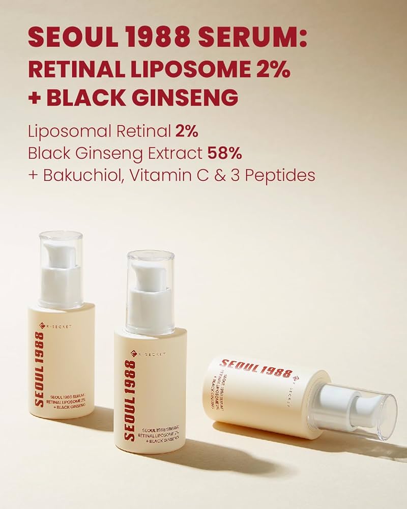 KSECRET SEOUL 1988 SERUM: RETINAL 2% + BLACK GINSENG