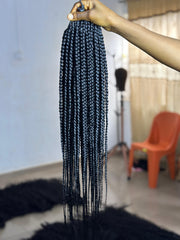 BRAIDED PONYTAIL WITH FINISHED ENDS