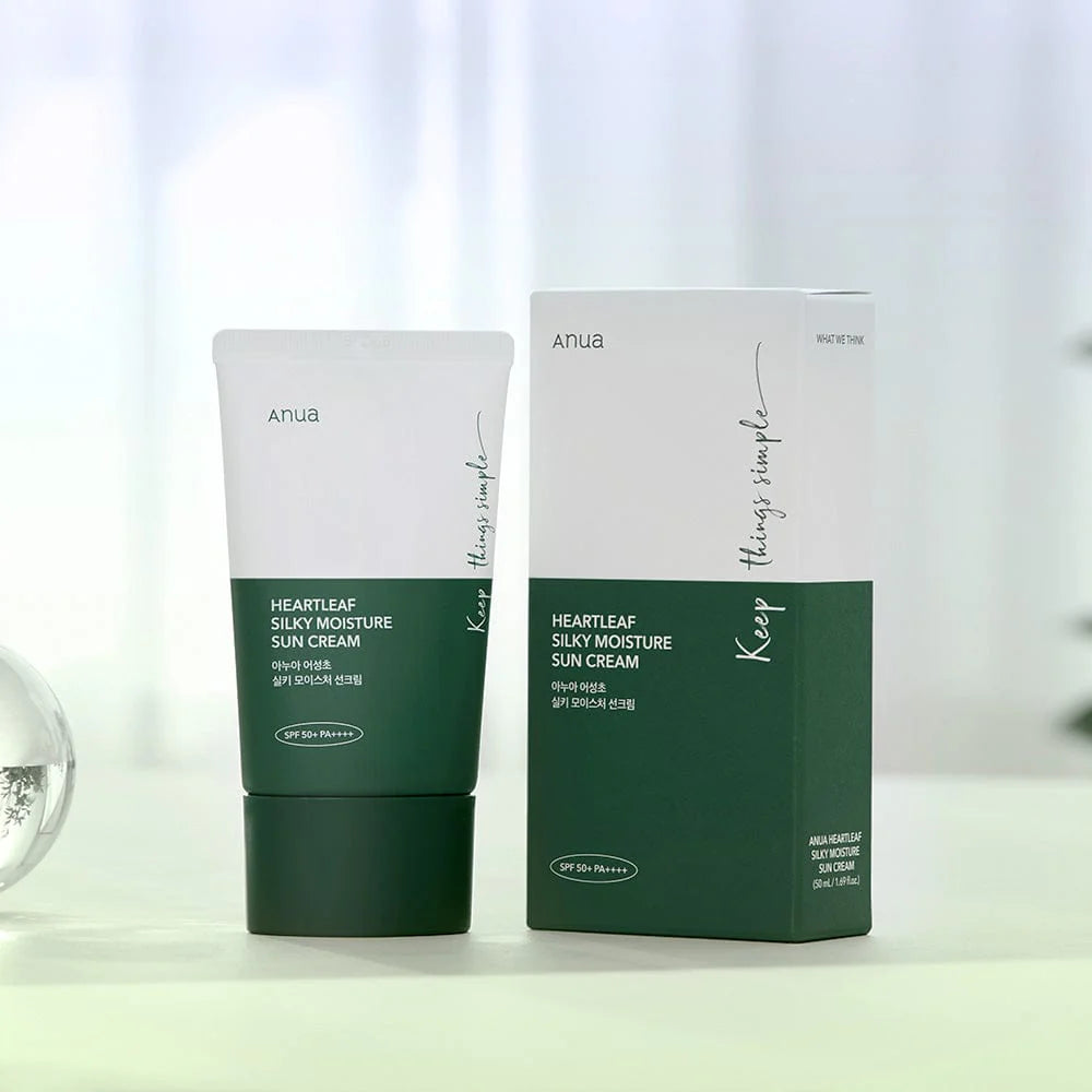 ANUA HEARTLEAF SILKY MOISTURE SONNENCREME