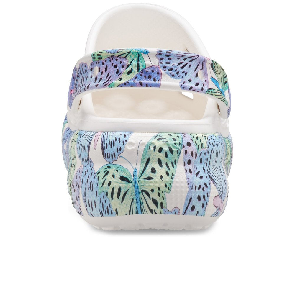 CROCS KIDS WHITE CLASSIC CUTIE BUTTERFLY CLOGS