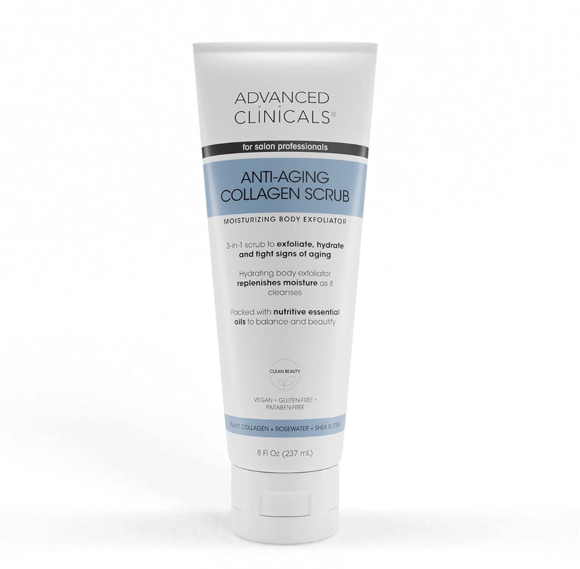 Advanced Clinicals Anti Aging Collagen Body Scrub | 237Ml