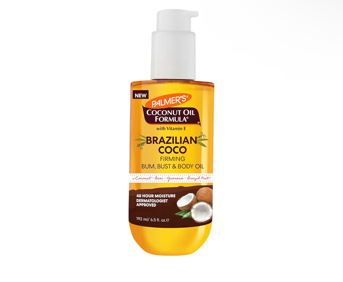 PALMER’S COCONUT OIL FORMULA BRAZILIAN COCO FIRMING BODY OIL WITH VITAMIN E – 6.5 FL OZ
