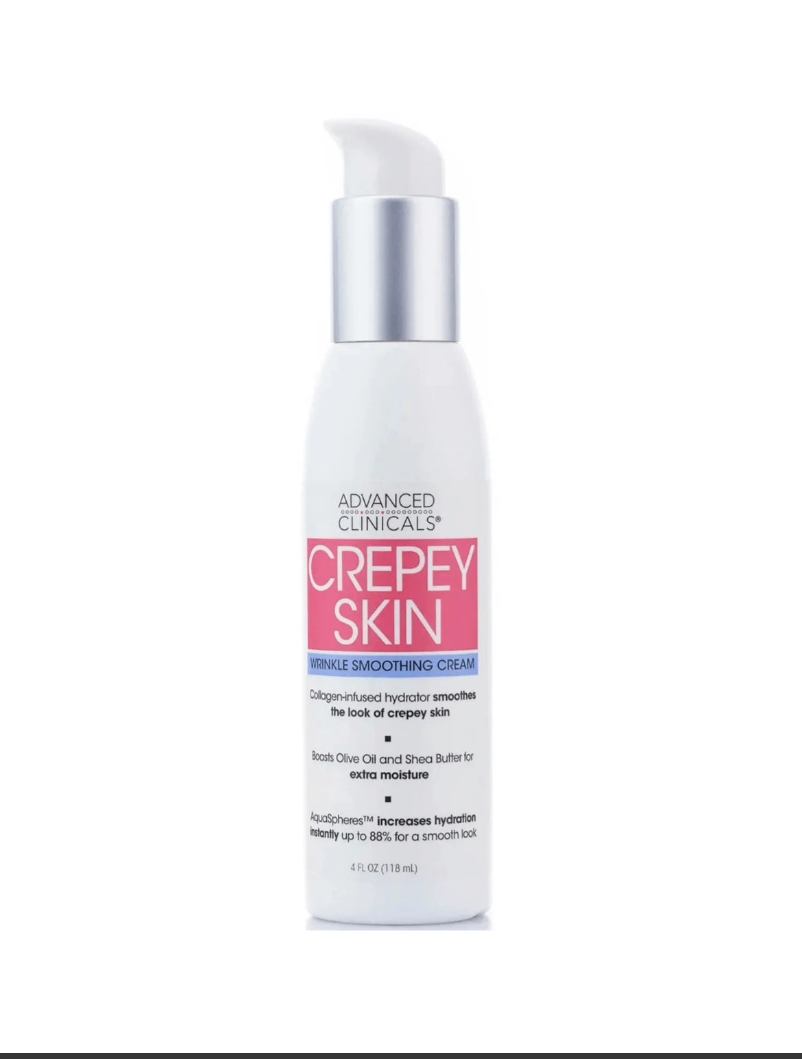 Advanced Clinicals Crepey Skin Wrinkle Smoothing Body Lotion | 118ml
