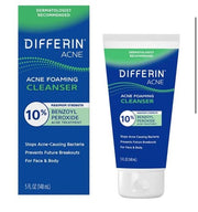 Differin Acne Foaming Face Cleanser with 10% Benzoyl Peroxide