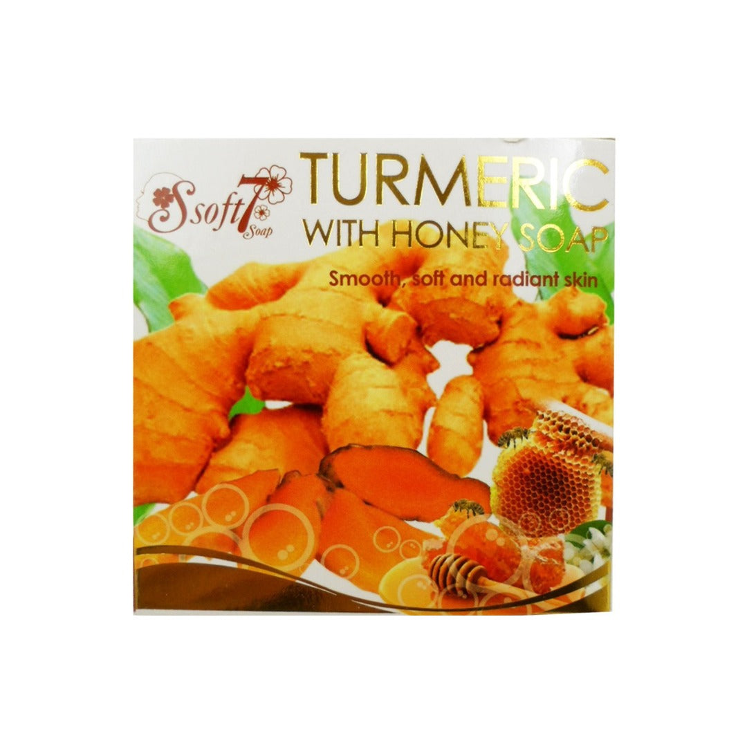 SOFT 7 TURMERIC WITH HONEY BAR  FACE CLEANSER – 120G