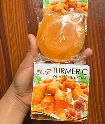 SOFT 7 TURMERIC WITH HONEY BAR  FACE CLEANSER – 120G