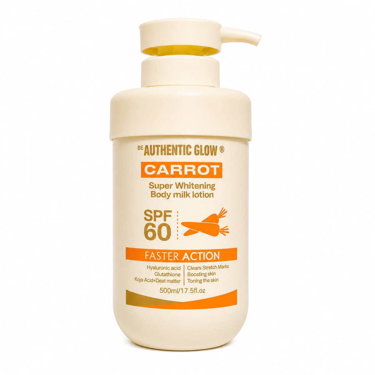 Authentic Glow Carrot Milk Body Lotion | 500ML