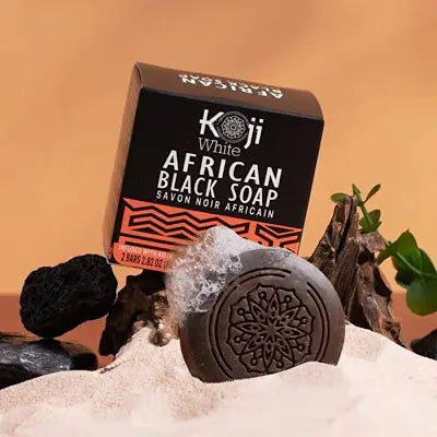 KOJI WHITE AFRICAN BLACK BAR SOAP