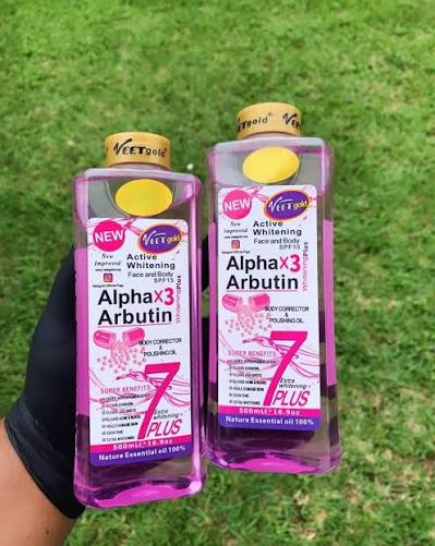 VEET GOLD ALPHA ARBUTIN ACTIVE WHITENING FACE & BODY OIL SPF 15