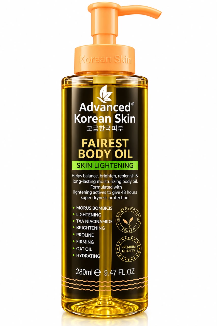 ADVANCED KOREAN FAIREST SKIN LIGHTENING BODY OIL – 280ML