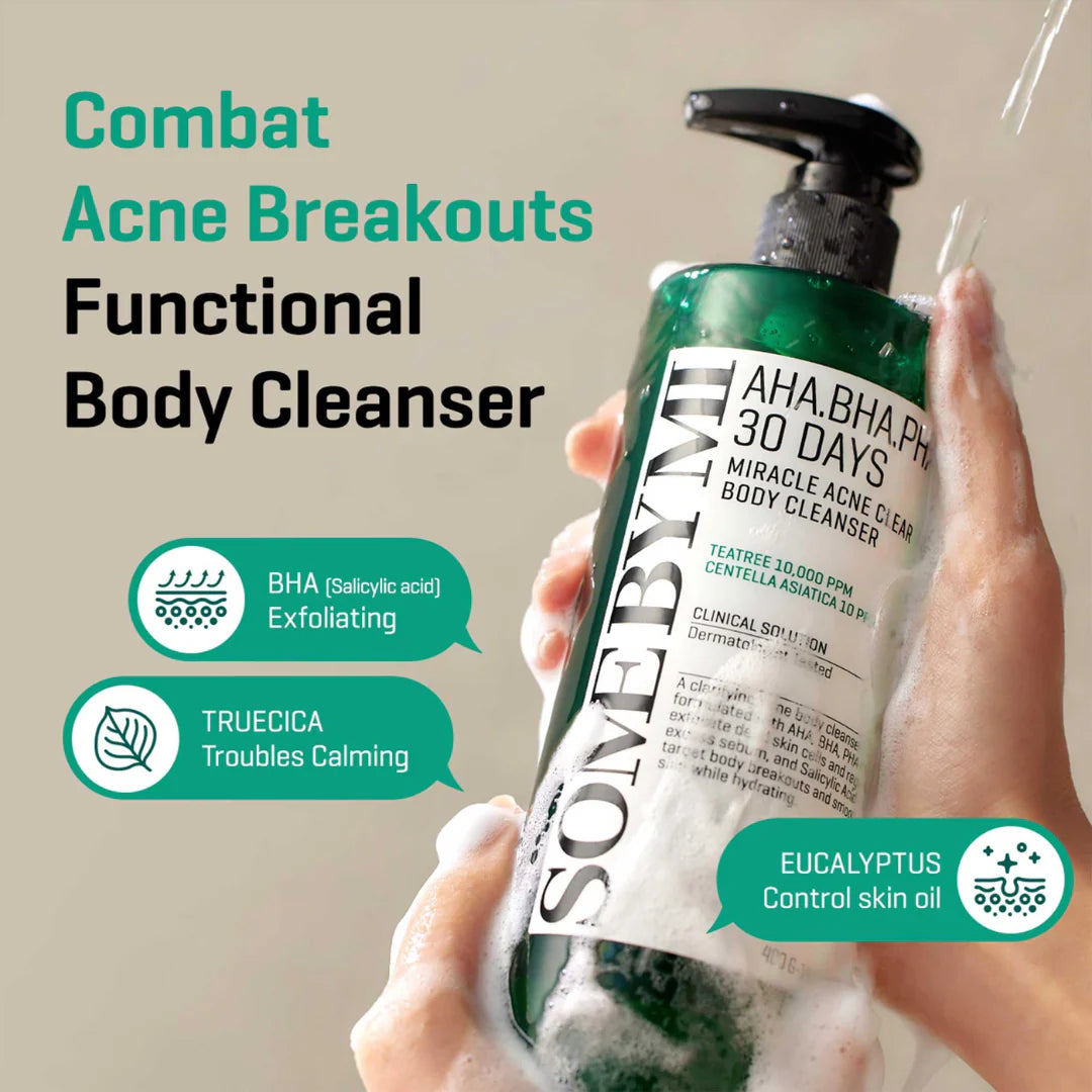 SOME BY MI AHA BHA PHA 30 DAYS MIRACLE ACNE CLEAR BODY WASH