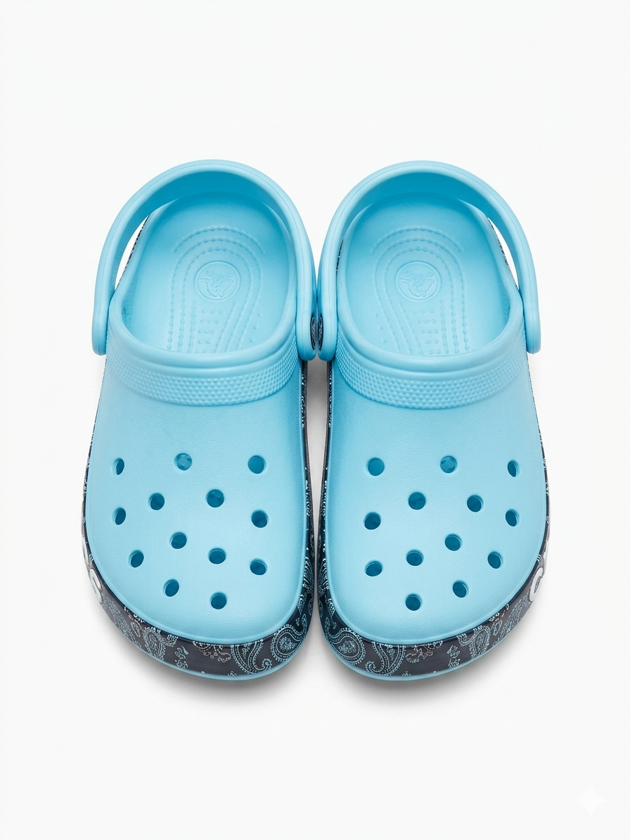 Sky Blue Bandana Bayaband Crocs