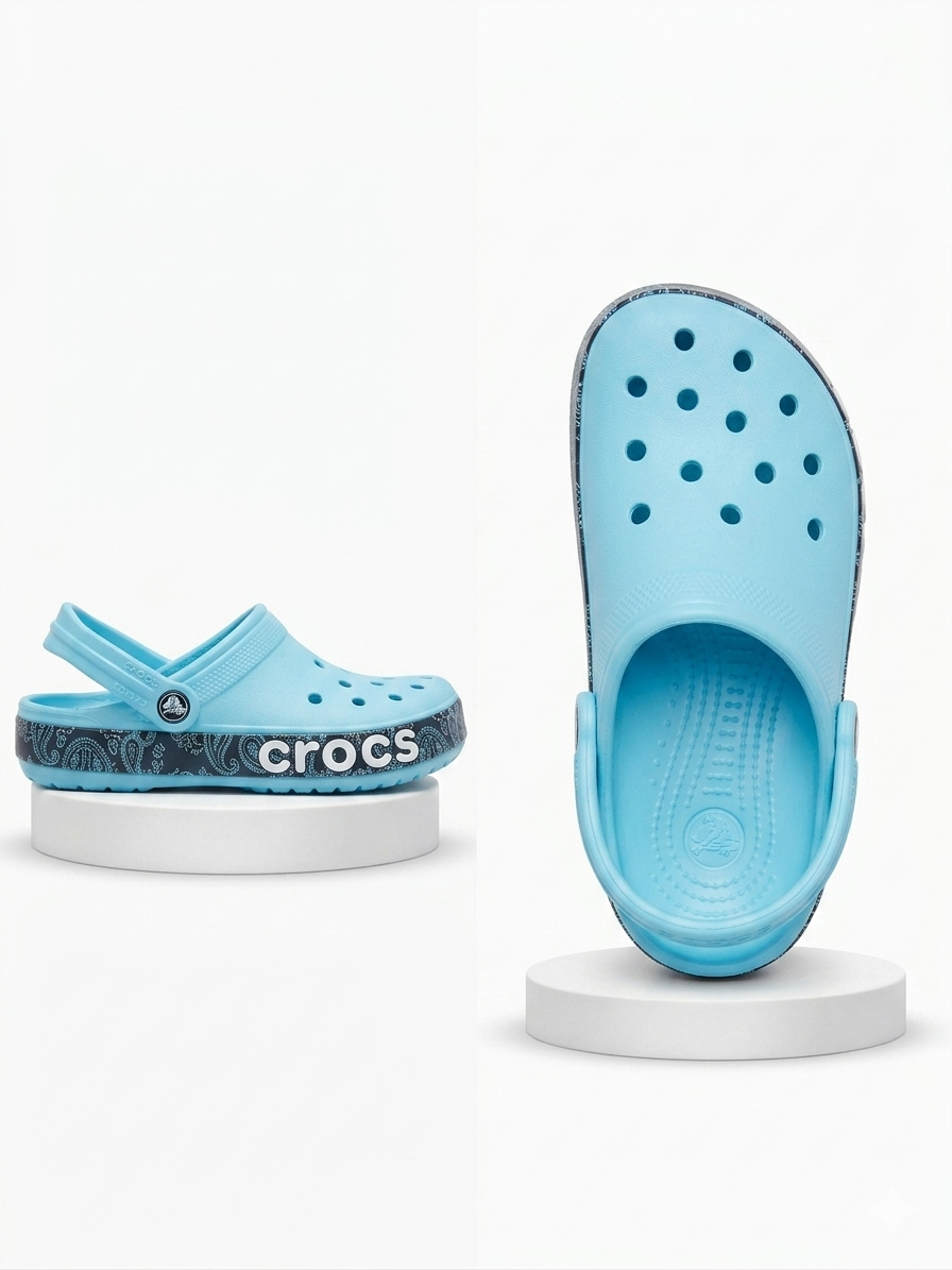 Sky Blue Bandana Bayaband Crocs