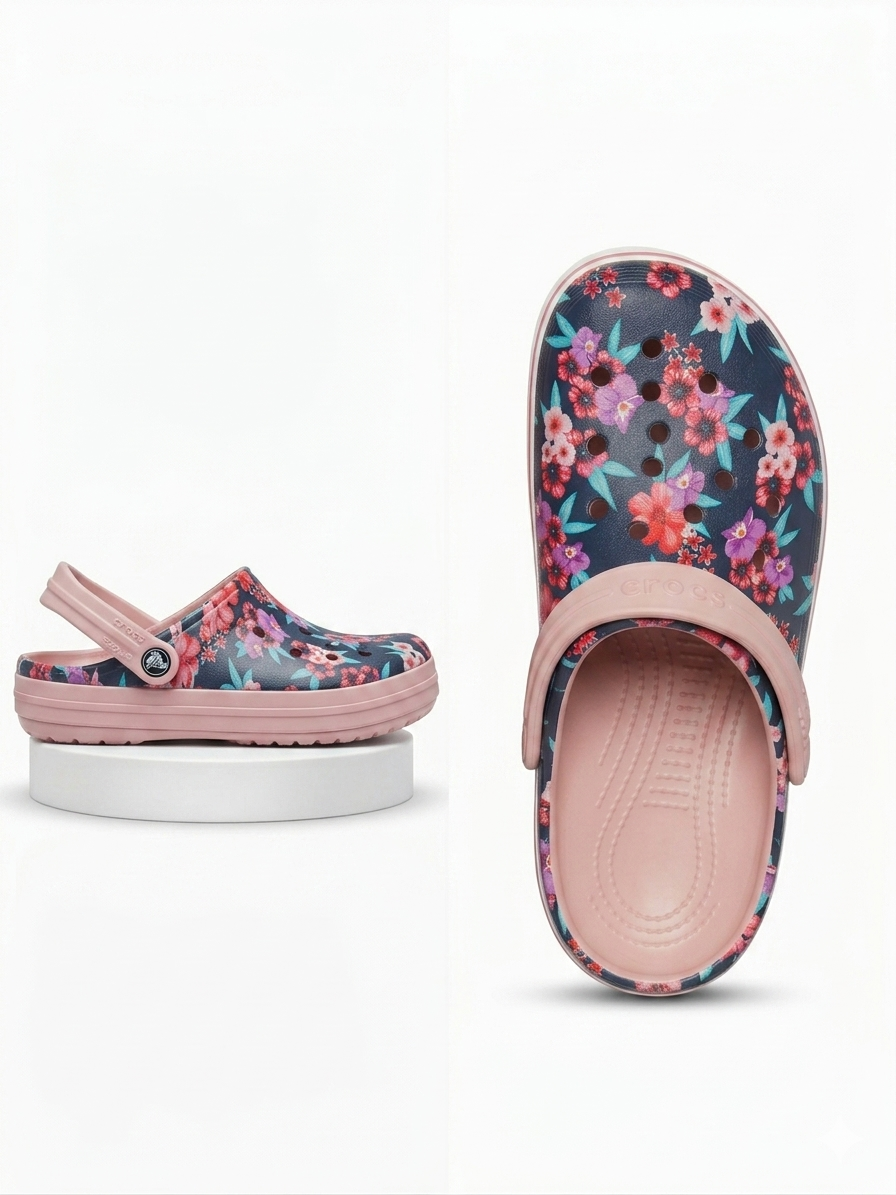 Floral Crocband Clean Crocs