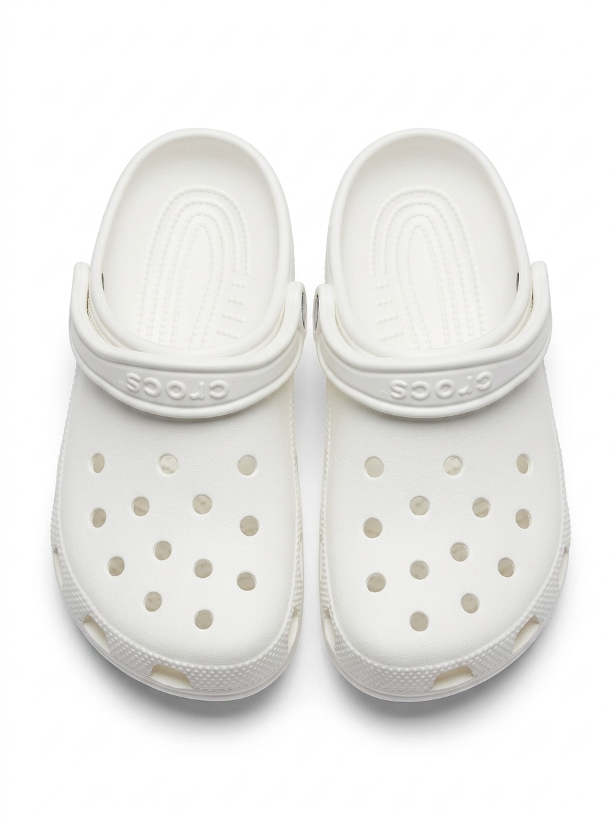 White Classic Crocs