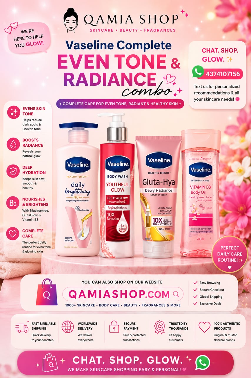 Vaseline Complete Even Tone and Radiance Combo