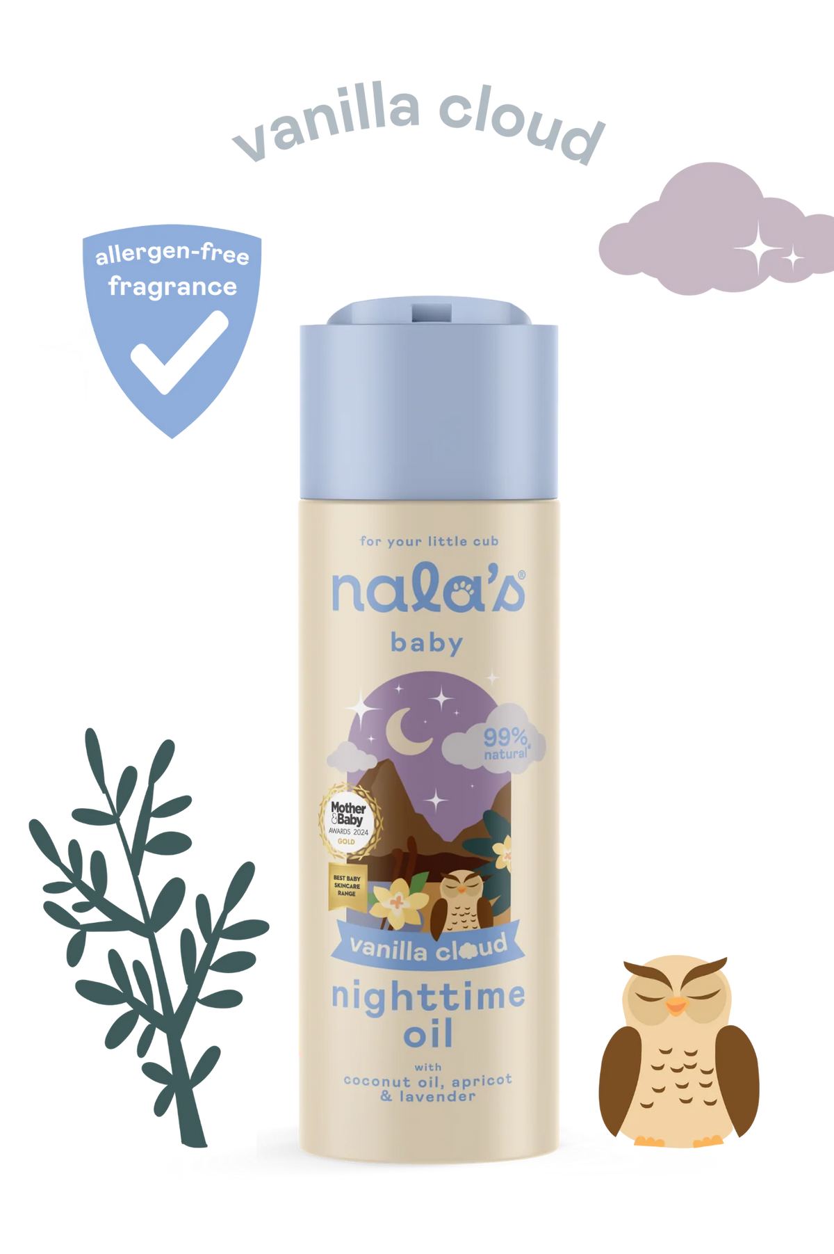 NALA’S VANILLA CLOUD NIGHTTIME OIL – 200ML