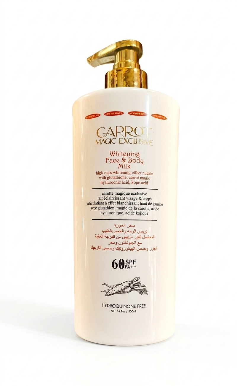 CARROT MAGIC EXCLUSIVE WHITENING  BODY LOTION – BRIGHTEN & NOURISH SKIN
