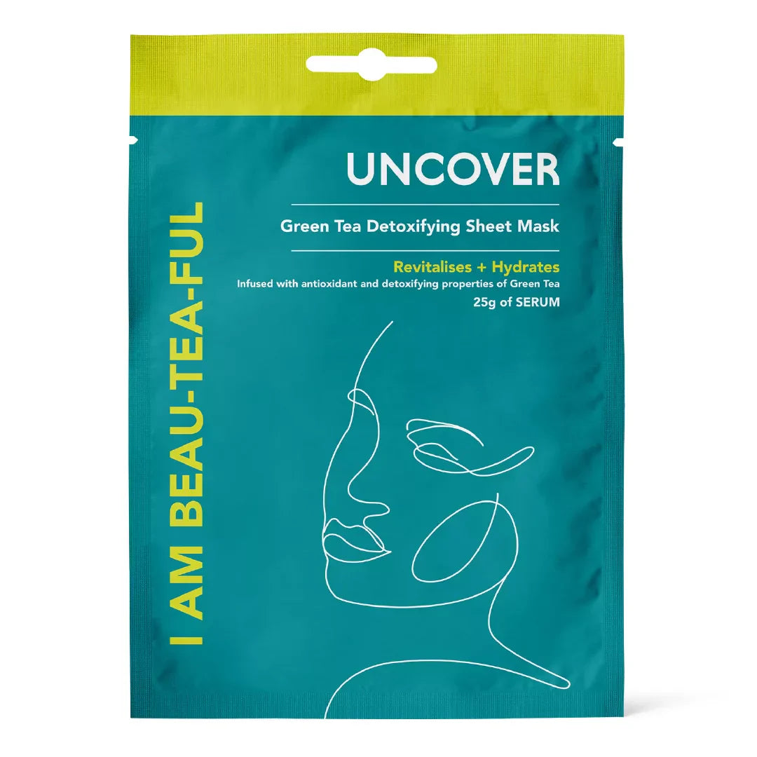 Uncover Am Beautiful Green Tea Detoxifying Sheet Mask