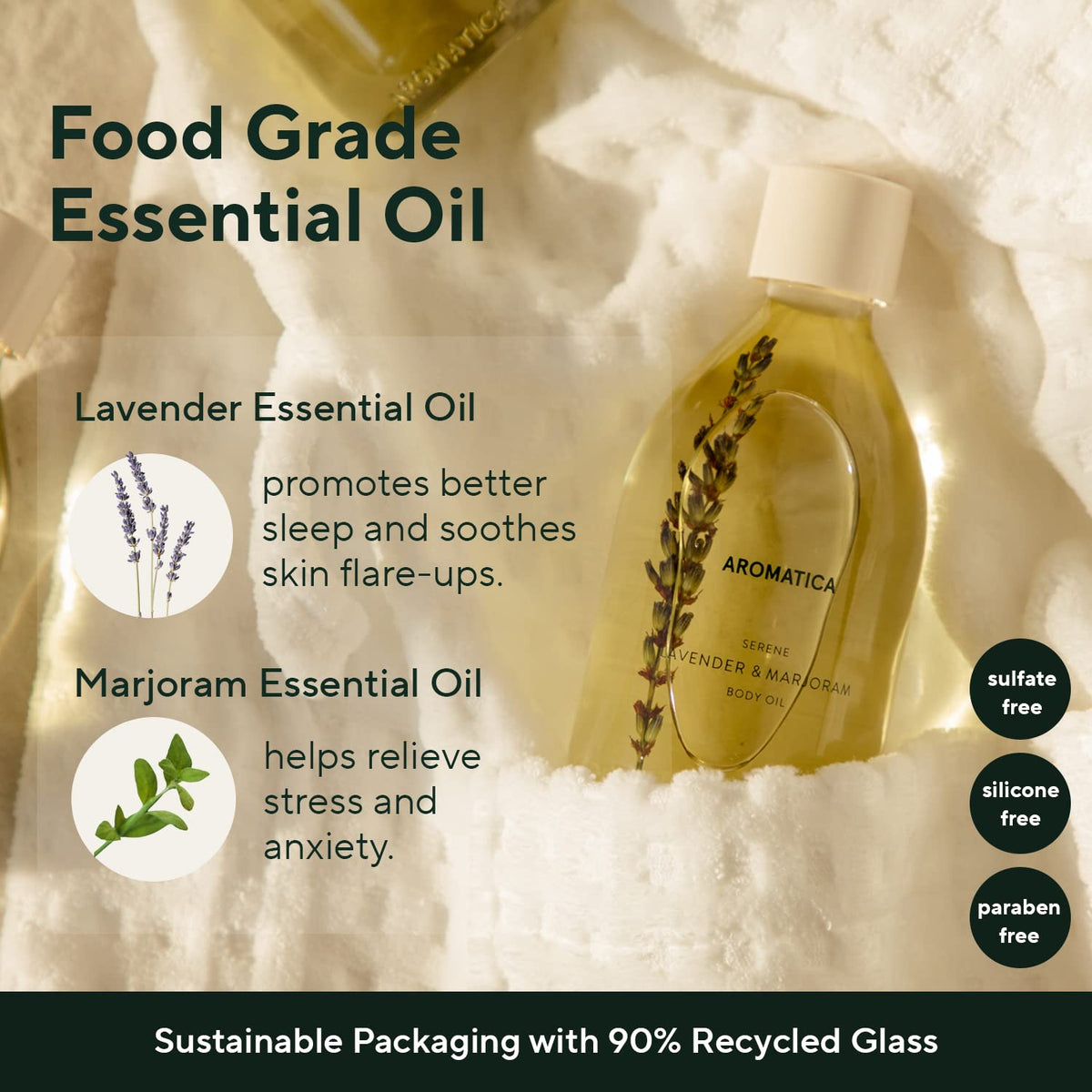 AROMATICA SERENE BODY OIL LAVENDER & MARJORAM