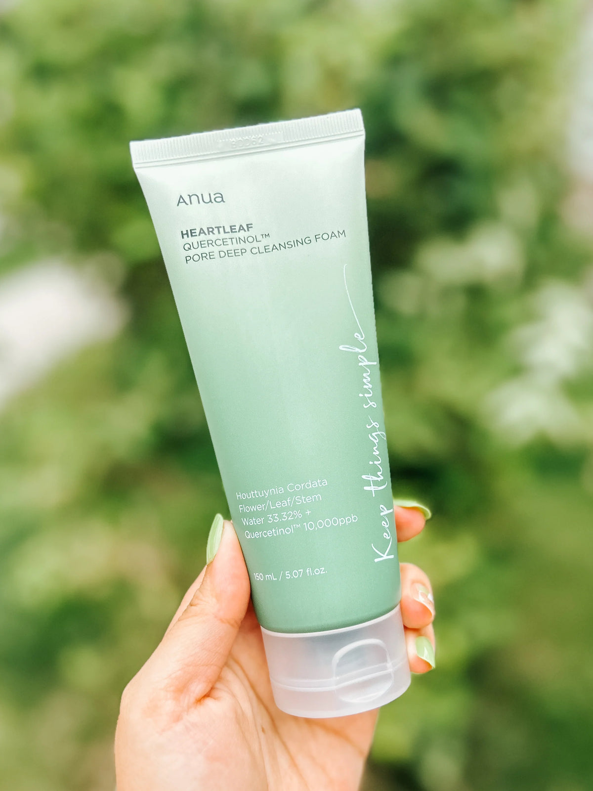 ANUA HEARTLEAF QUERCETINOL PORE DEEP FOAM FACE CLEANSER
