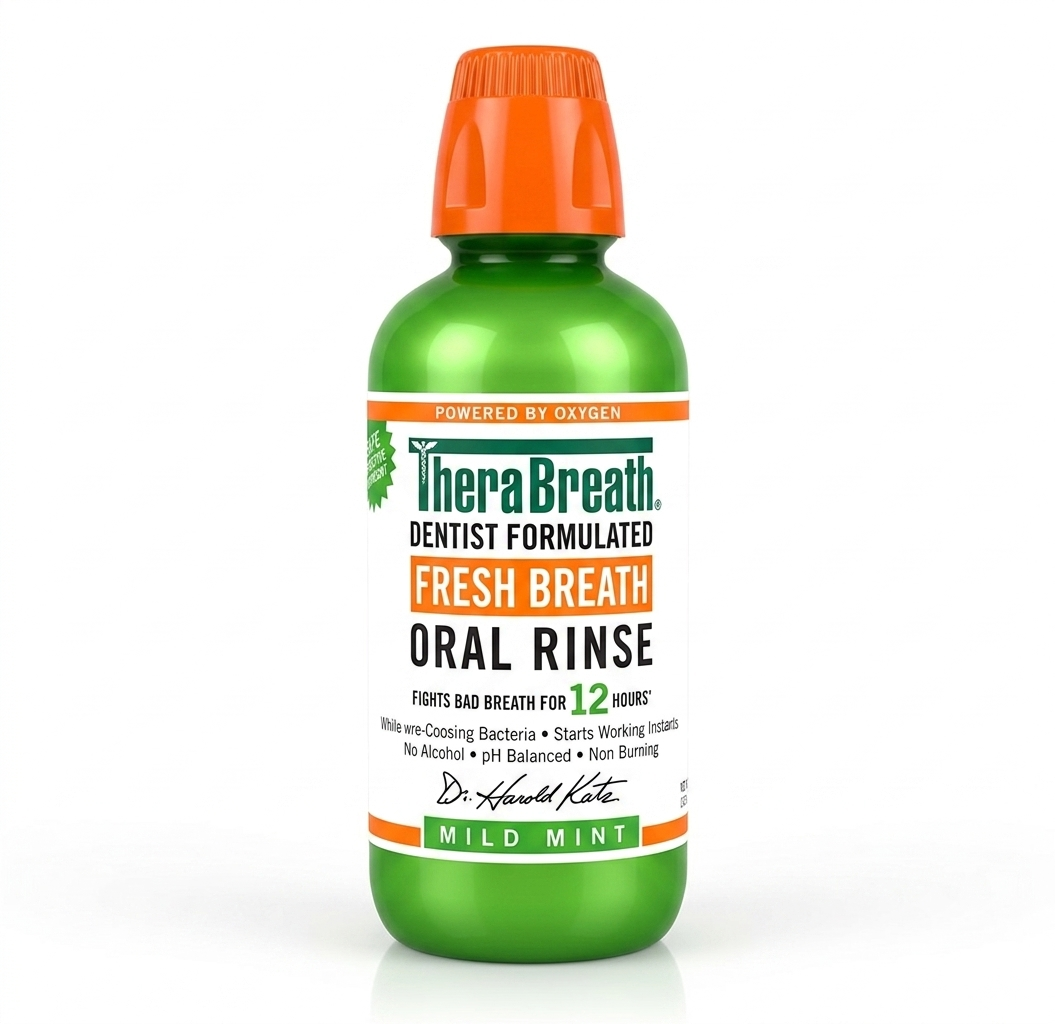 TheraBreath Fresh Breath Mild Mint Mouthwash