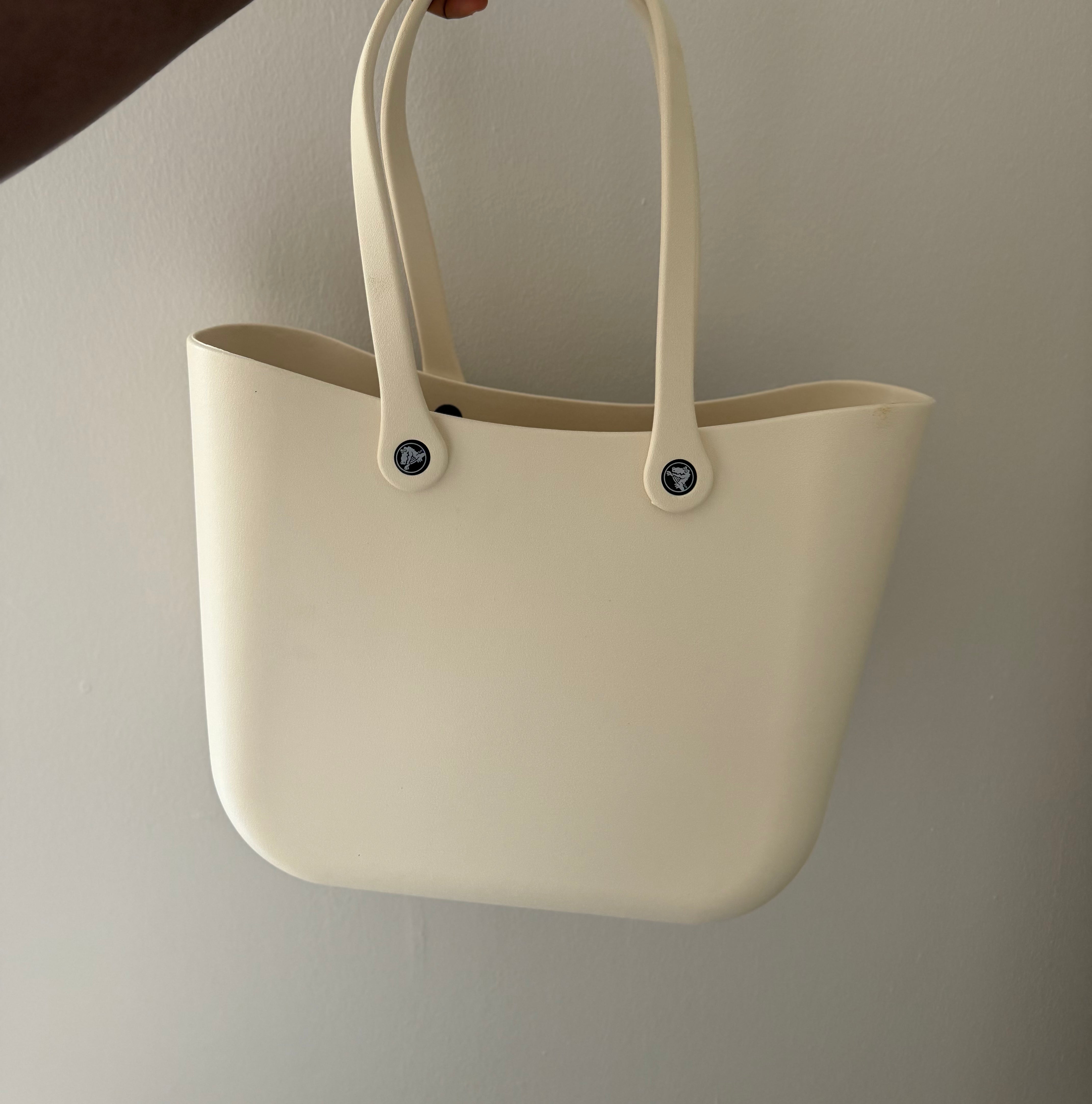 CROCS NEW WATERPROOF RUBBER / JELLY TOTE BAG WITH JIBBITZ HOLES