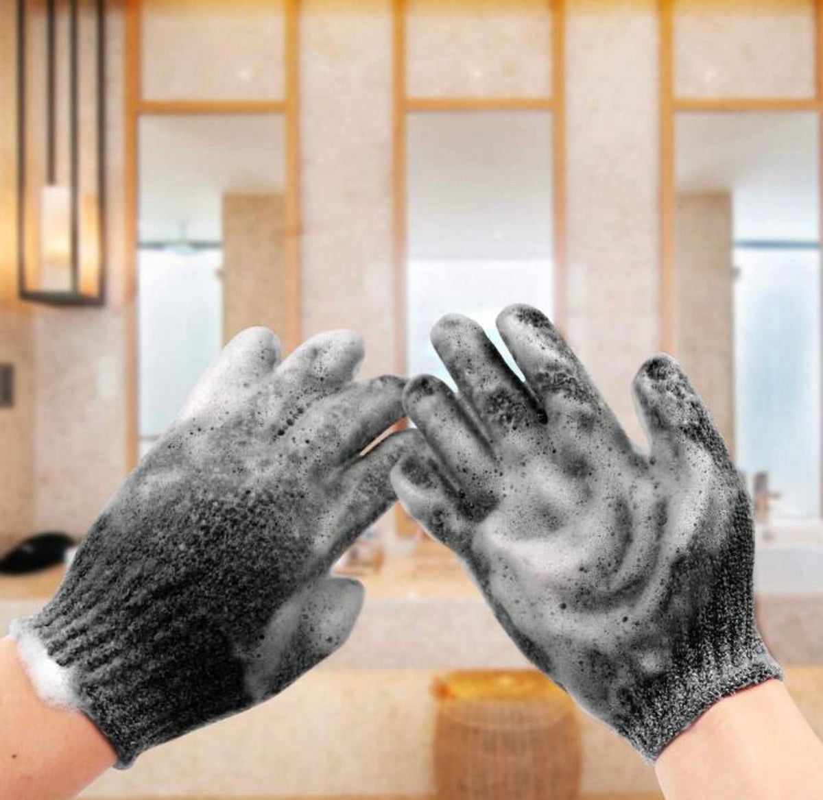 EXFOLIATING GLOVES – SPA-QUALITY SKIN SCRUBBING FOR SMOOTH, HEALTHY SKIN