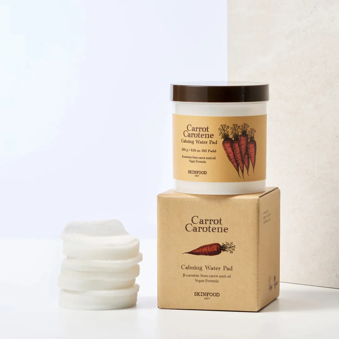 SKINFOOD CARROT CAROTENE CALMING WATER TONER PAD