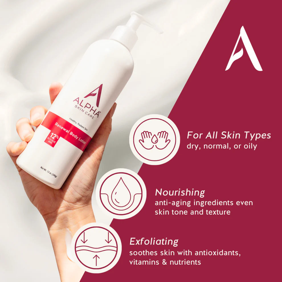 ALPHA RENEWAL BODY LOTION 12% GLYCOLIC AHA