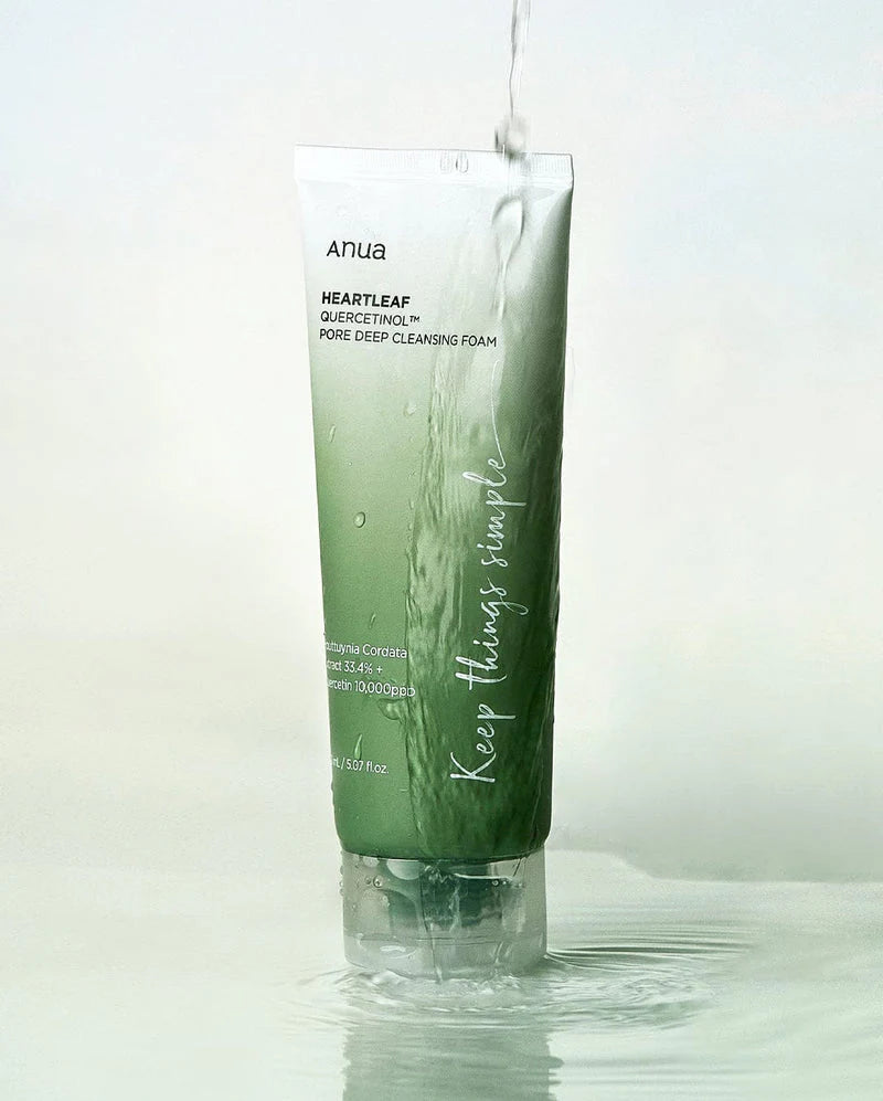 ANUA HEARTLEAF QUERCETINOL PORE DEEP FOAM FACE CLEANSER