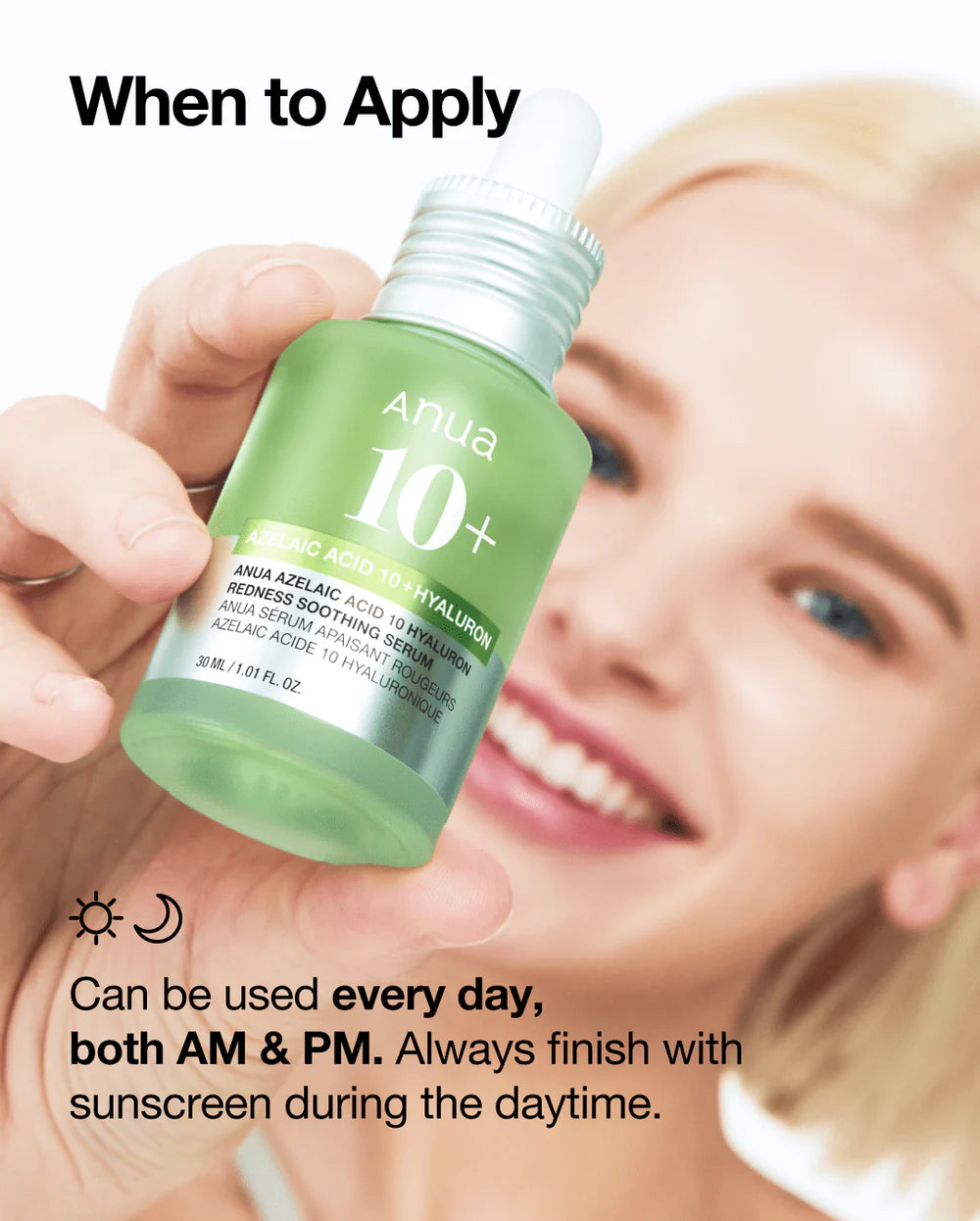 ANUA AZELAINSÄURE 10 HYALURON RÖTUNGSMINDERNDES BERUHIGENDES SERUM