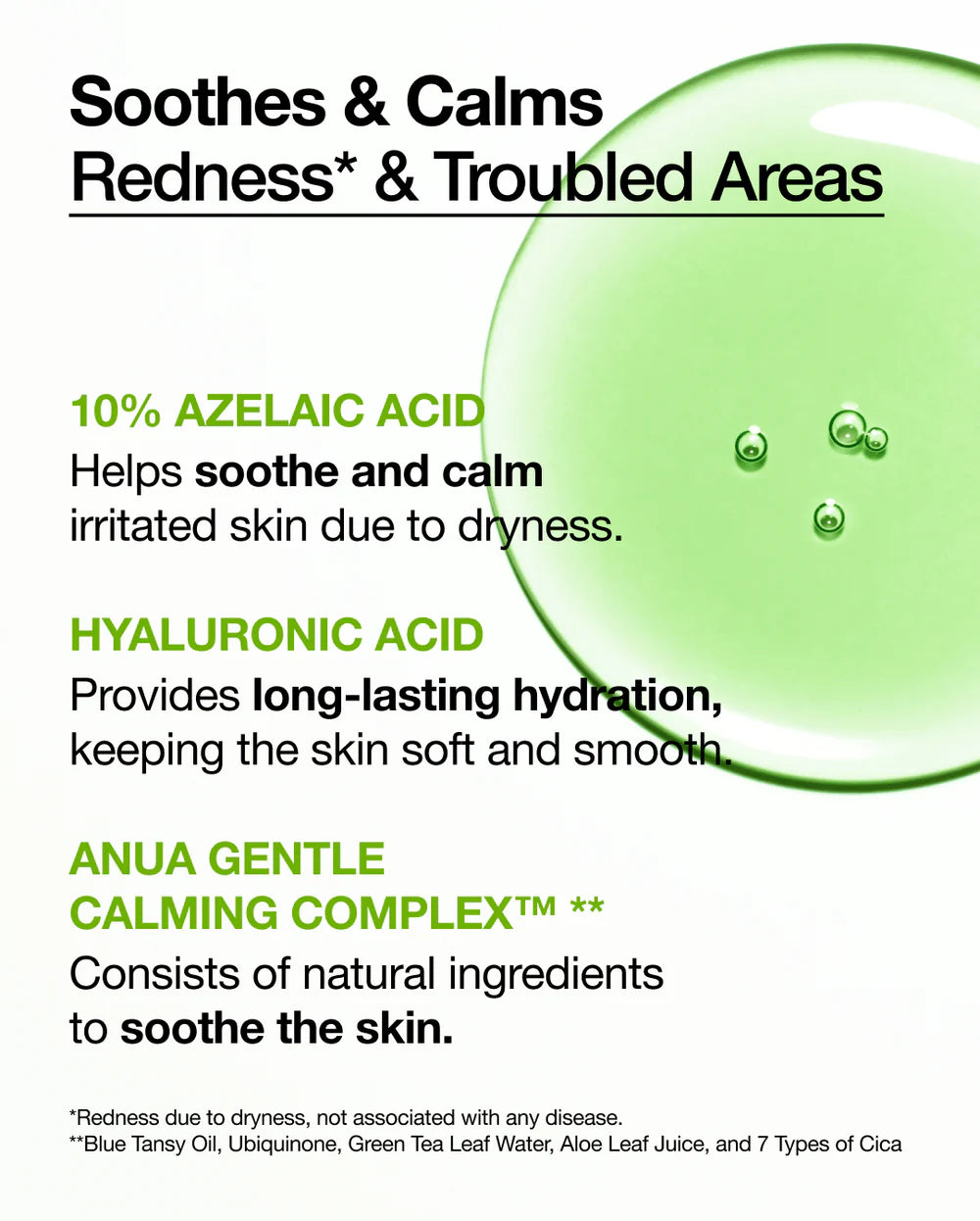 ANUA AZELAINSÄURE 10 HYALURON RÖTUNGSMINDERNDES BERUHIGENDES SERUM