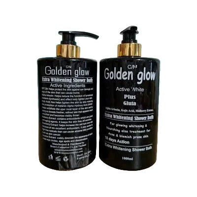 GOLDEN GLOW ACTIVE WHITE PLUS WHITENING SHOWER BATH – INTENSIVE H.C + BODY WASH